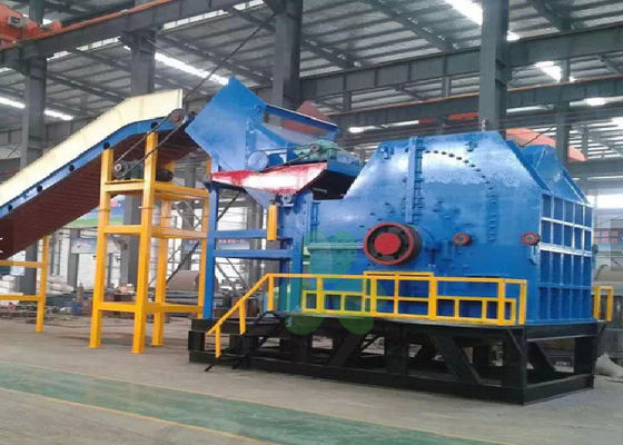 الصين كبيرة الحجم المطرقة محطم آلة ، معدات إعادة تدوير الخردة المعدنية منخفضة الضوضاء المزود